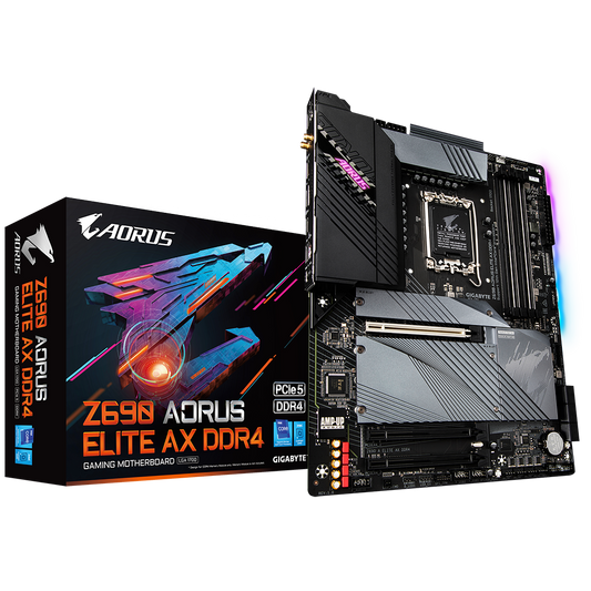 MB GIGABYTE Z690 S1700 ATX 4DDR4 2133MHZ A 5333MHZ 1HDMI 1DP 1PS2 5USB3.2 Z690 AORUS ELITE AX DDR4