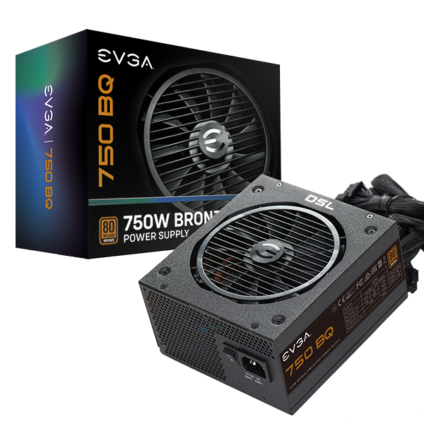 FUENTE DE PODER PSU EVGA 750W BQ+80 BRONZE SEMIMODULAR