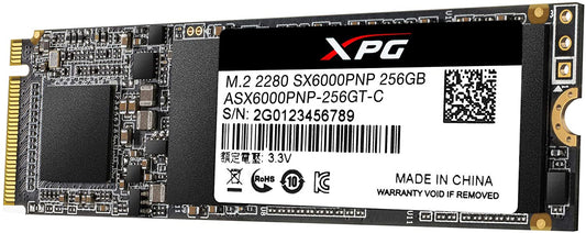 SSD INTERNO ADATA XPG 256GB ASX8200 PCIE GEN 3X4 M.2 2280 ASX8200PNP 256GT C