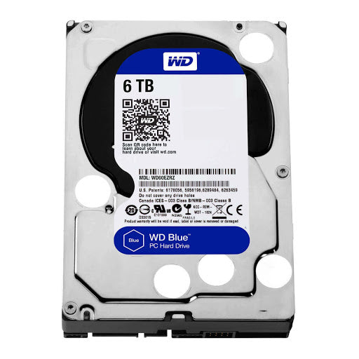 DISCO DURO INTERNO PC NEW WESTERN DIGITAL BLUE 6TB SATA 5400RPM 256MB 3.5P WD60EZAZ