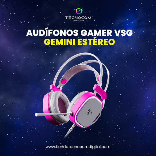 Audífonos Gamer GEMINI VSG White 7.1