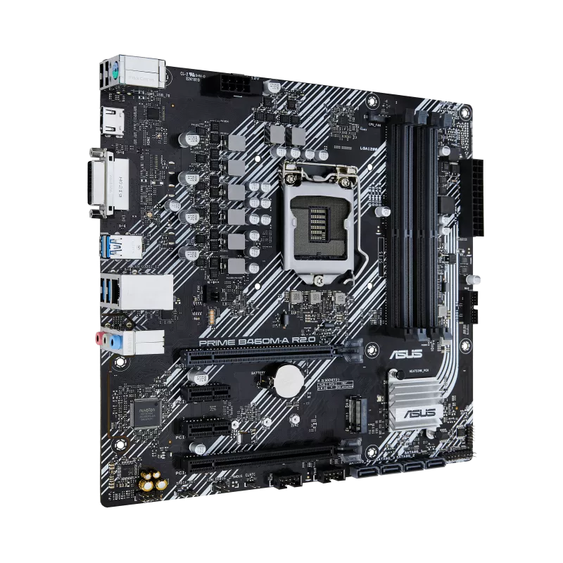 Tarjeta Madre ASUS Micro ATX PRIME B460M-A R2.0, S-1200, Intel H470, HDMI, 128GB DDR4 para Intel