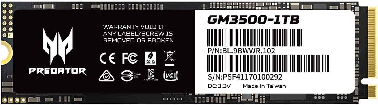 SSD ACER PREDATOR GM3500 1TB M.2
