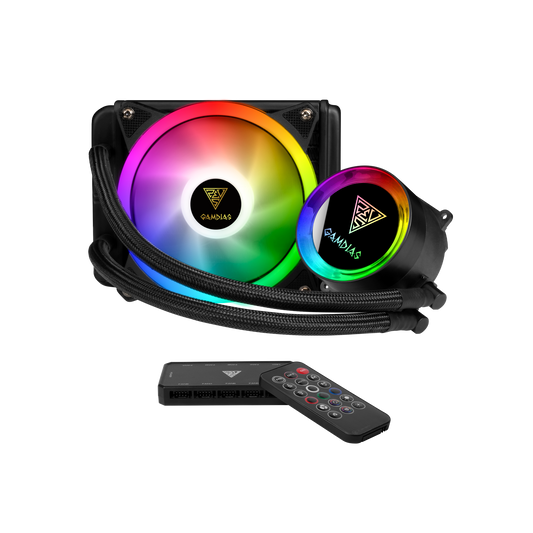 DISIPADOR LÍQUIDO ELIQ GAMDIAS CHIONE E2 120R RGB