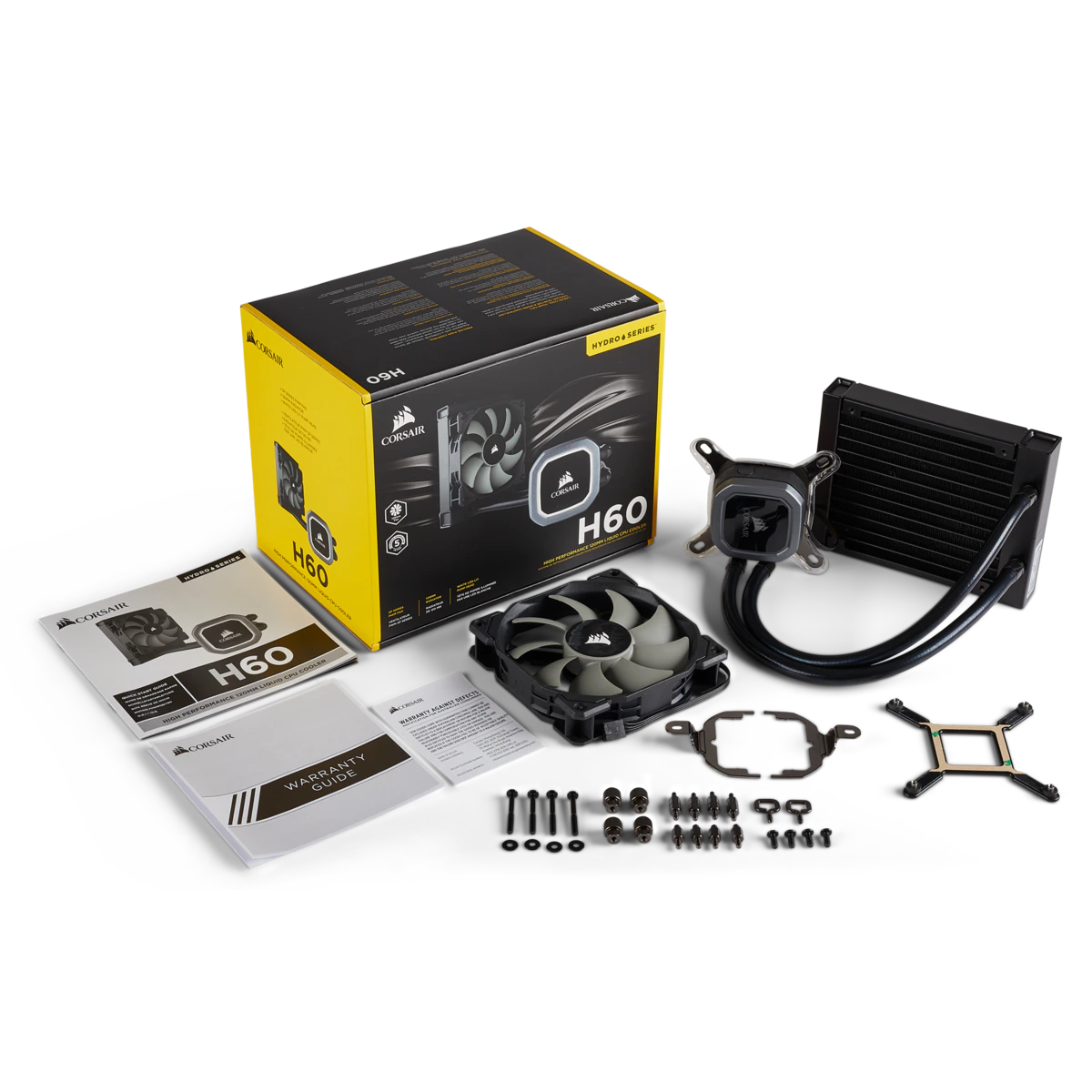 ENFRIAMIENTO LIQUIDO CORSAIR H60 VER 2018 120MM 1XFAN LED BLANCO 1150 1151 1155 1156 CW 9060036 WW
