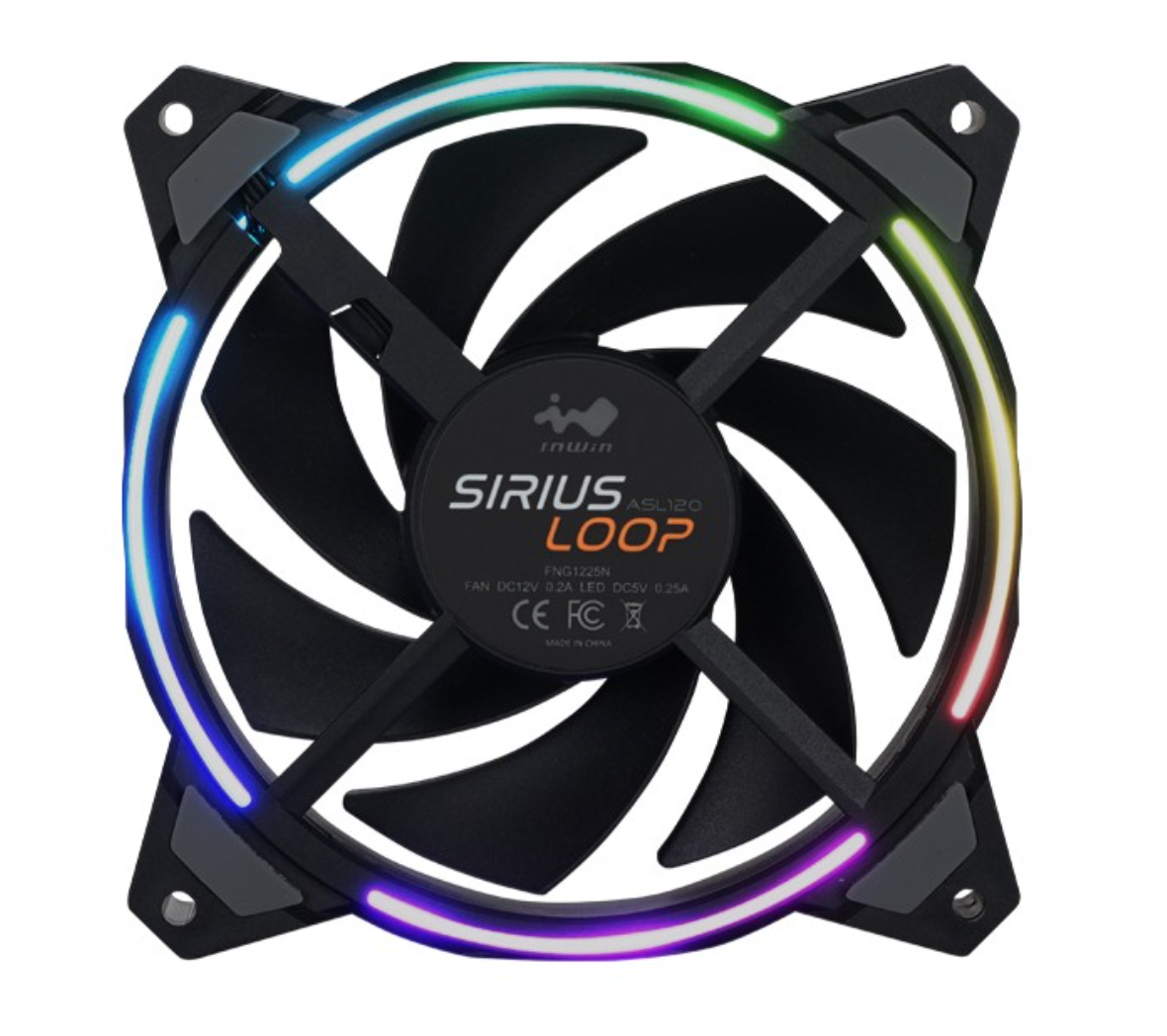 KIT DE VENTILADOR IN WIN LUNA 3PZS 5V ARGB 1800 RPM PWM LUNA TRIPLE PACK