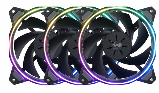 KIT DE VENTILADOR IN WIN 3PZS BLACK 5V ARGB PWM SIRIUS EXTREME LOOP TRIPLE PACK