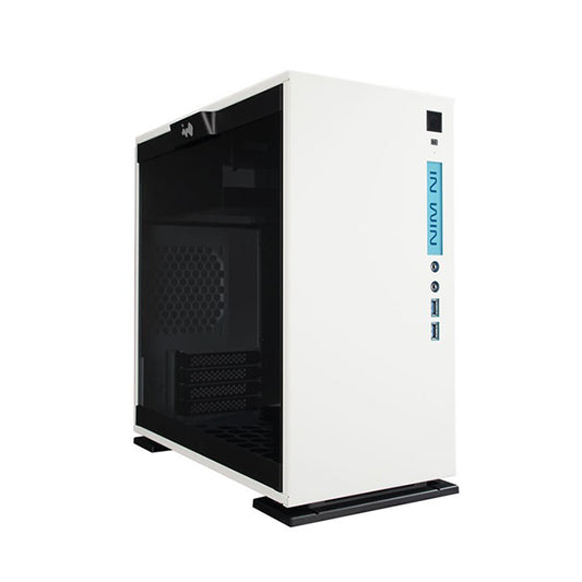 GABINETE IN WIN 301 MINITORRE MICRO ATX MINI ITX 2USB3.0 HD AUDIO VIDRIO TEMPLADO COLOR BLANCO