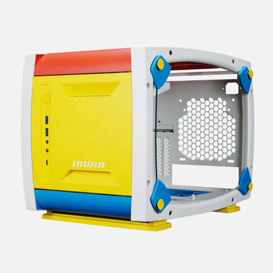 GABINETE IN WIN EXPLORER JUSTICE ARMABLE 3X FANS ARGB MINI ITX 1 SLOT PARA GPU EXPLORER JUSTICE