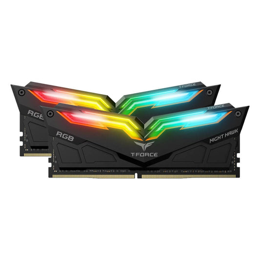 MEMORIA RAM TEAMGROUP T FORCE NIGHT HAWK RGB GEN 2 16GB 8GBx2 DDR4 3200 TF14D416G3200HC16CDC01