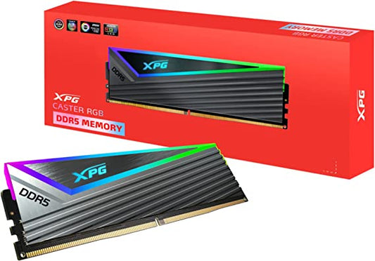 MEMORIA RAM DIMM ADATA XPG CASTER DDR5 RGB 16GB 6000MHZ DISIPADOR GREY AX5U6000C4016G-CCARGY