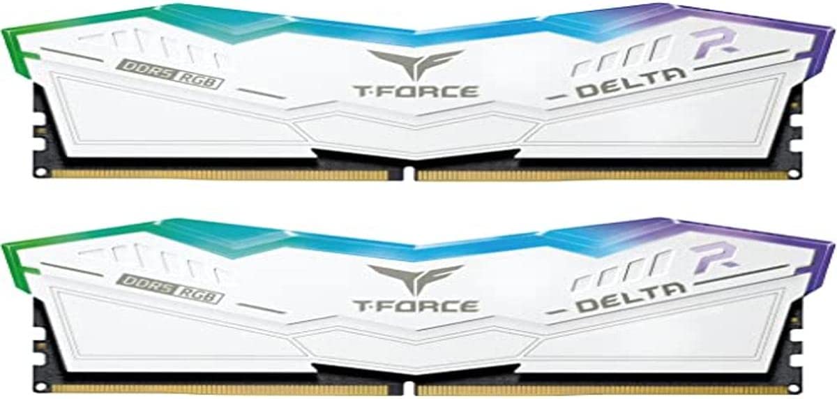 MEMORIA RAM TEAMGROUP T FORCE DELTA RGB 32GB 16GBX2 DDR5 6400 MHZ PC5 51200 FF4D532G6400HC40BDC01