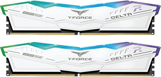 MEMORIA RAM TEAMGROUP T FORCE DELTA RGB 32GB 16GBX2 DDR5 6400 MHZ PC5 51200 FF4D532G6400HC40BDC01