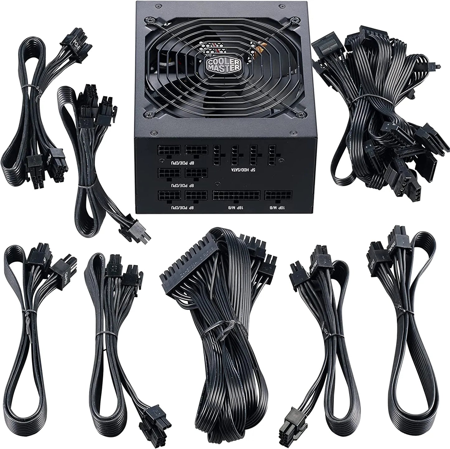 FUENTE DE PODER COOLER MASTER ORO V2 80 PLUS 1050W FULL MODULAR MPE A501 AFCAG U2