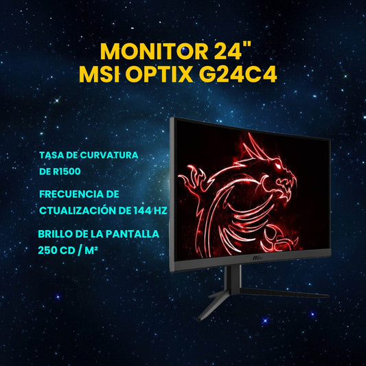 MONITOR 24" MSI OPTIX G24C4 144Hz