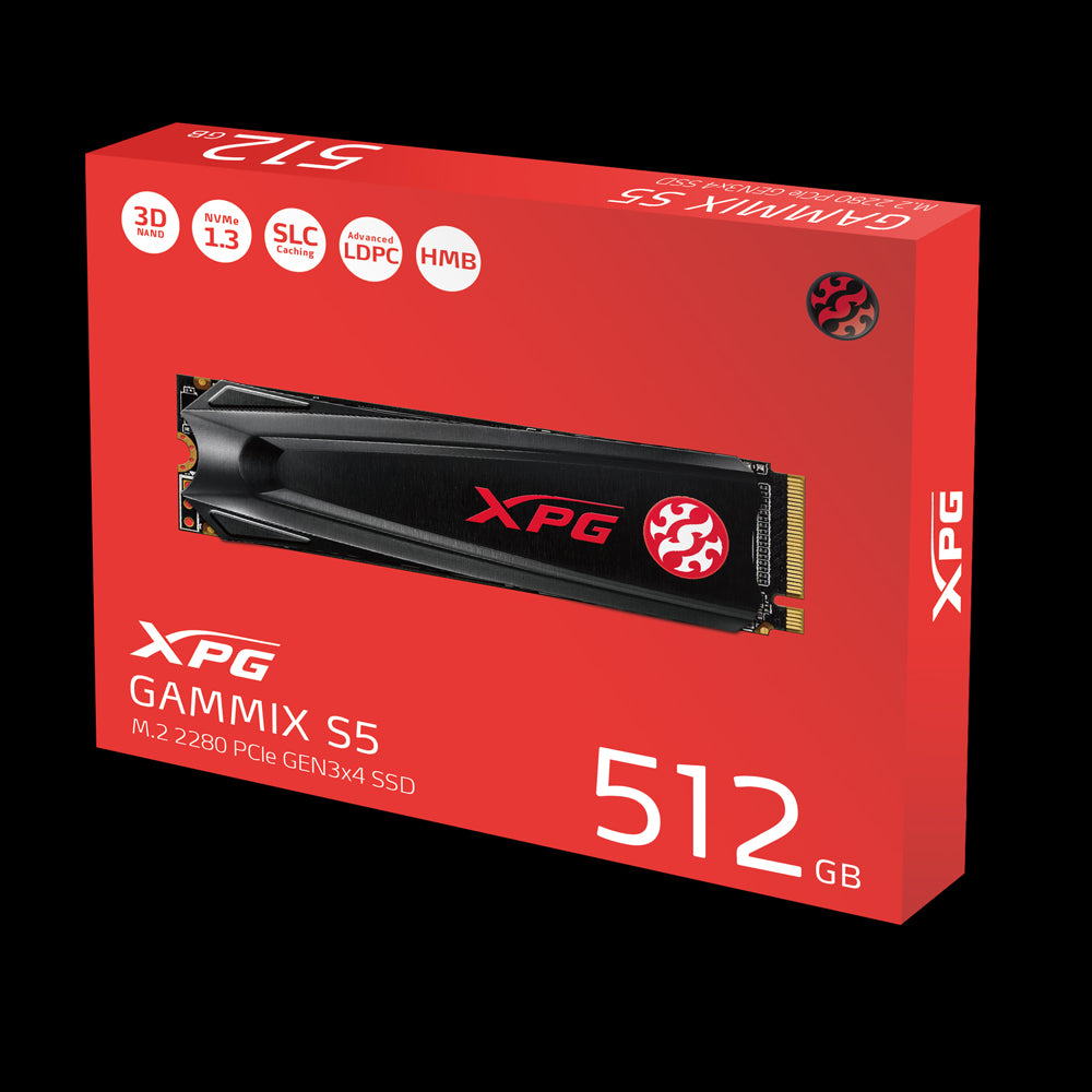 SSD INTERNO ADATA XPG AGAMMIX 512 S5 M.2 PCLE CON DISIPADOR AGAMMIXS5 512GT C