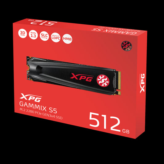 SSD INTERNO ADATA XPG AGAMMIX 512 S5 M.2 PCLE CON DISIPADOR AGAMMIXS5 512GT C