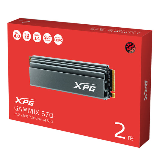 SSD INTERNO ADATA XPG LITE PCIE GAMMIX S70 2TB AGAMMIXS70 2T C