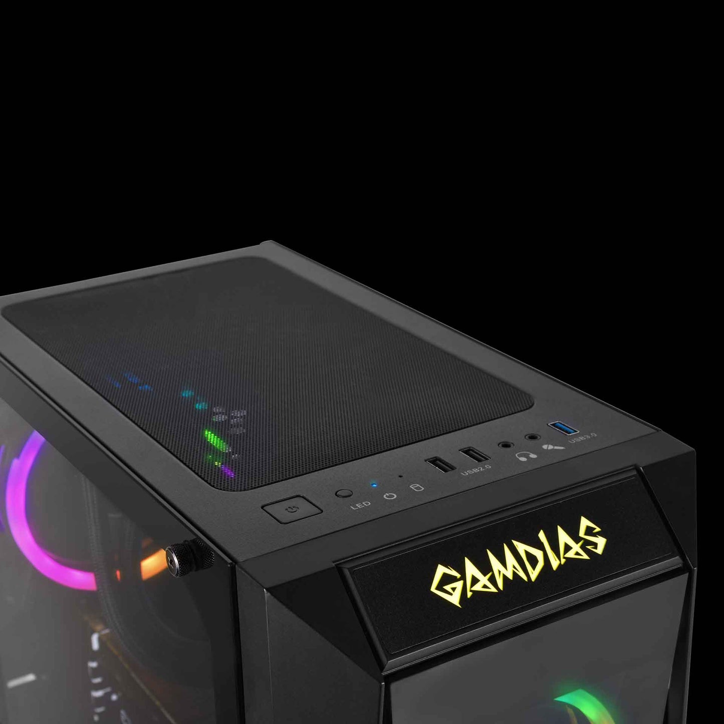 GABINETE GAMER GAMDIAS TALOS E1 CRIS TEMP, MATX
