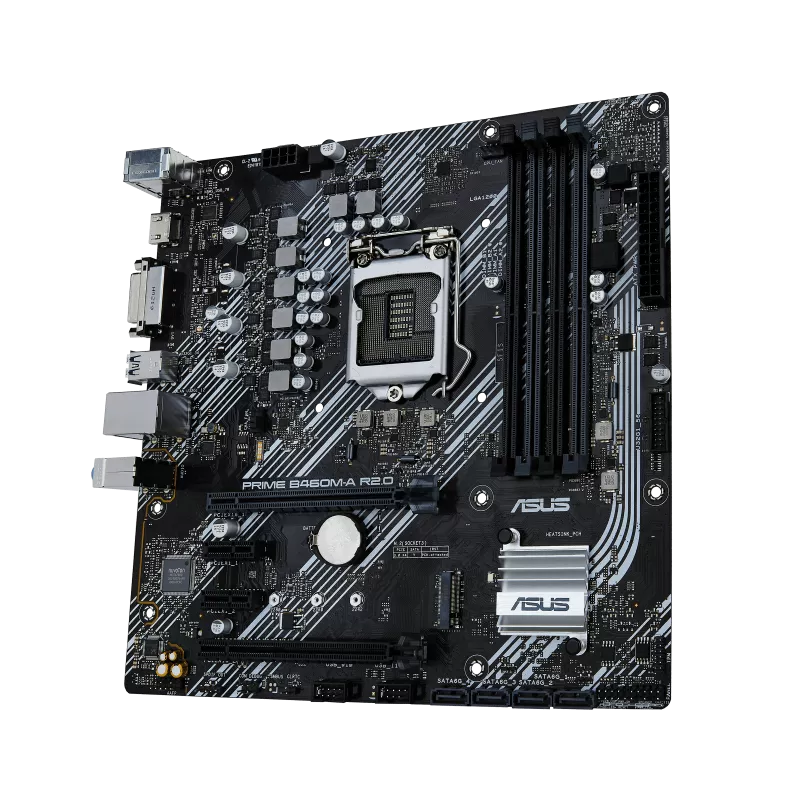Tarjeta Madre ASUS Micro ATX PRIME B460M-A R2.0, S-1200, Intel H470, HDMI, 128GB DDR4 para Intel