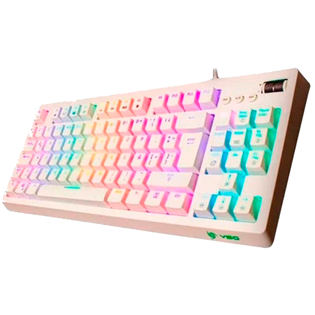 VSG TECLADO MECANICO SWITCH AZUL QUASAR WHITE RGB