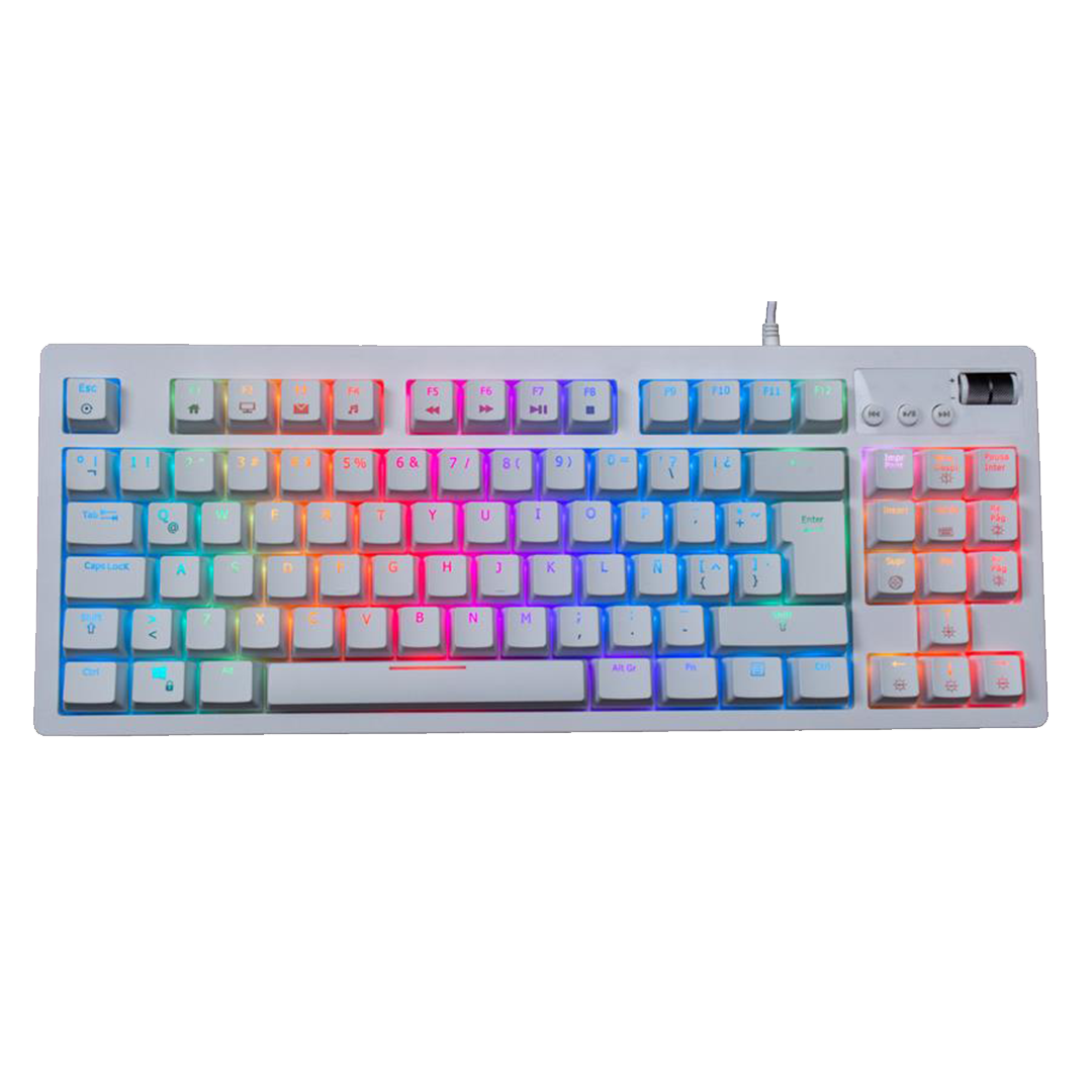 VSG TECLADO MECANICO SWITCH AZUL QUASAR WHITE RGB
