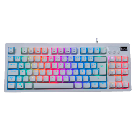 VSG TECLADO MECANICO SWITCH AZUL QUASAR WHITE RGB