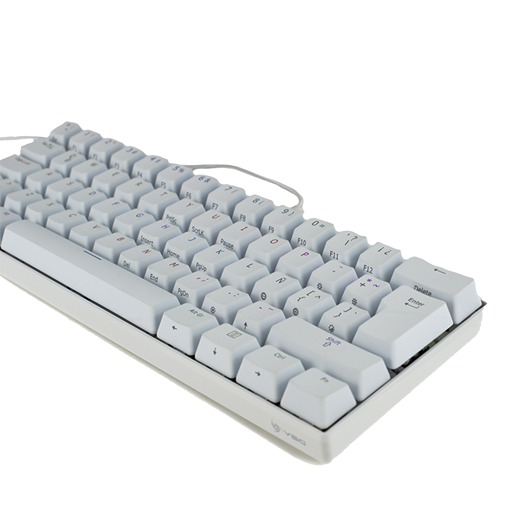 TECLADO GAMER MECÁNICO MINTAKA BLANCO LED KAILH BROW VSG