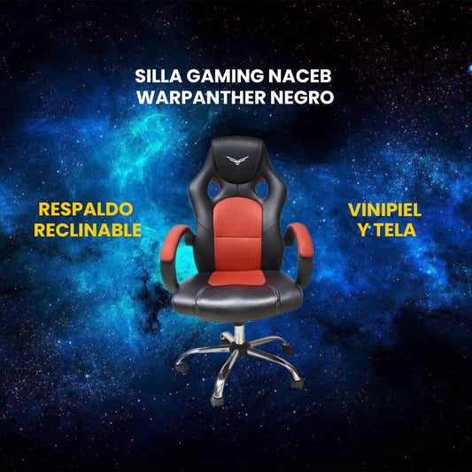 SILLA GAMING NACEB WARPANTHER NEGRO ROJO NA 0929
