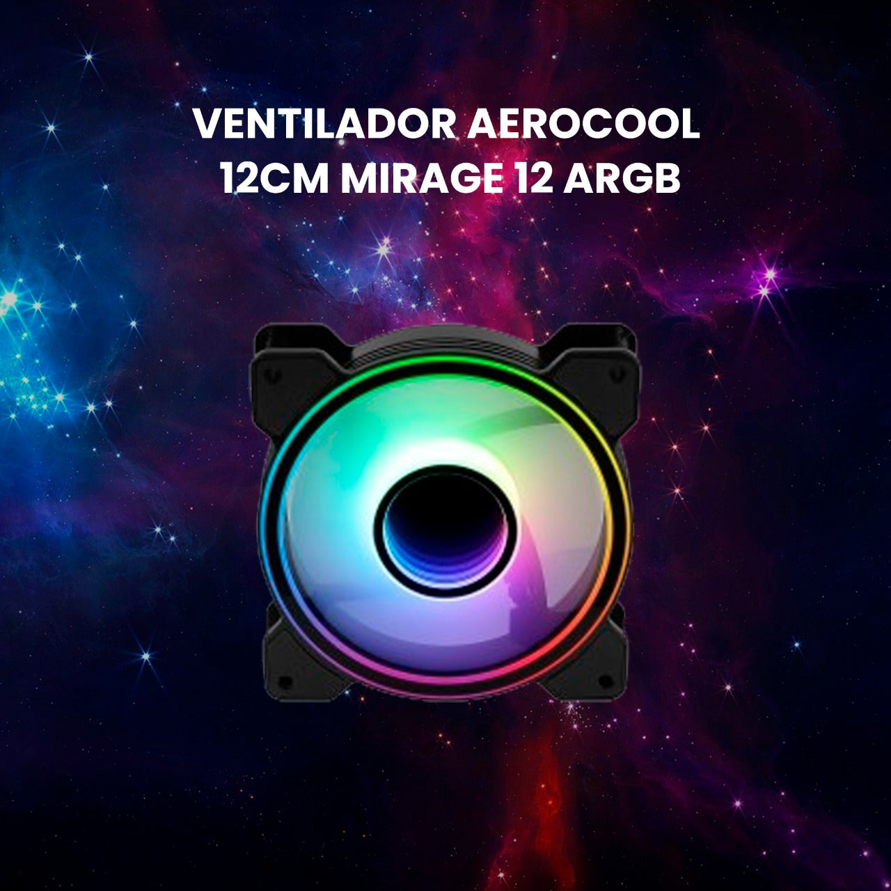VENTILADOR AEROCOOL 12CM MIRAGE 12 ARGB