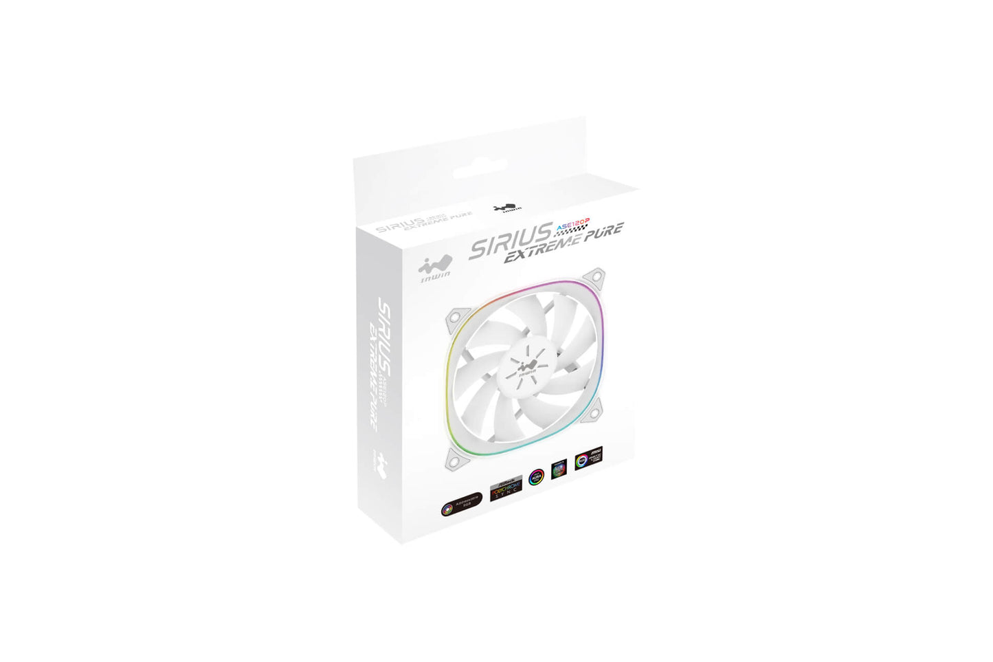KIT DE VENTILADOR IN WIN 3PZS WHITE 5V ARGB PWM SIRIUS EXTREME PURE TRIPLE PACK