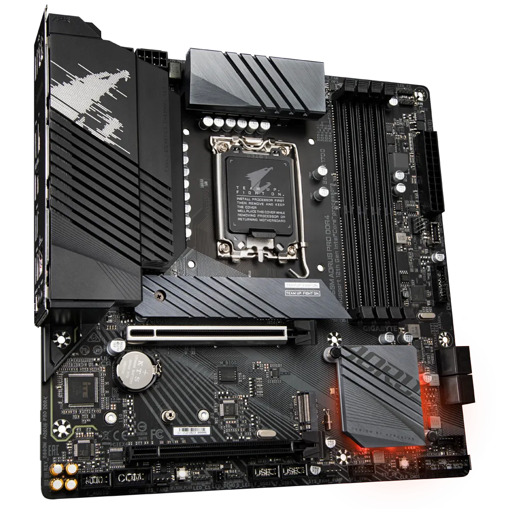 MB GIGABYTE B660M A MATX LGA 1700 12TH GEN 4DDR4 128GB 5333MHZ 4SATA3 DP HDMI B660M AORUS PRO DDR