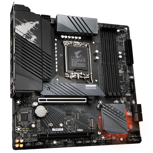 MB GIGABYTE B660M A MATX LGA 1700 12TH GEN 4DDR4 128GB 5333MHZ 4SATA3 DP HDMI B660M AORUS PRO DDR