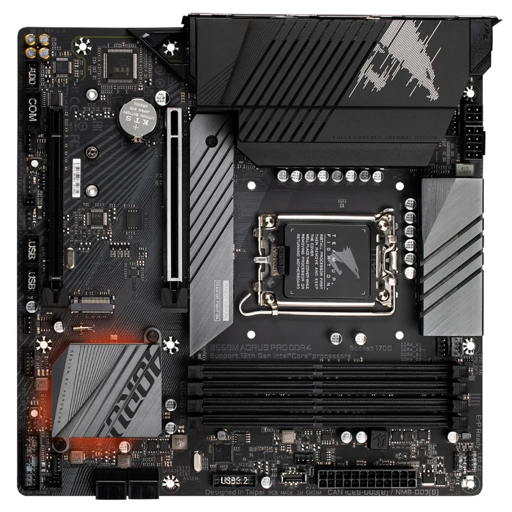 MB GIGABYTE B660M A MATX LGA 1700 12TH GEN 4DDR4 128GB 5333MHZ 4SATA3 DP HDMI B660M AORUS PRO DDR