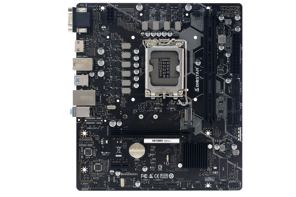 MB BIOSTAR INTEL H610MH4 1866 A 3200MHZ DIMM 2DDR4 64GB M.2 3.0 HDMI SATA PCIE2.0 H610MH