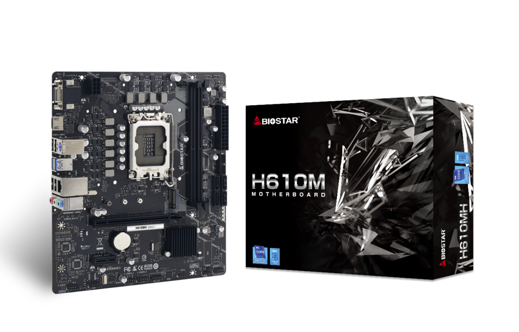MB BIOSTAR INTEL H610MH4 1866 A 3200MHZ DIMM 2DDR4 64GB M.2 3.0 HDMI SATA PCIE2.0 H610MH