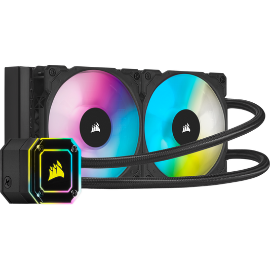 ENFRIAMIENTO LIQUIDO CORSAIR HYDRO H115I 2XFAN 140MM RADIADOR 280MM LED NEGRO CW 9060047 WW