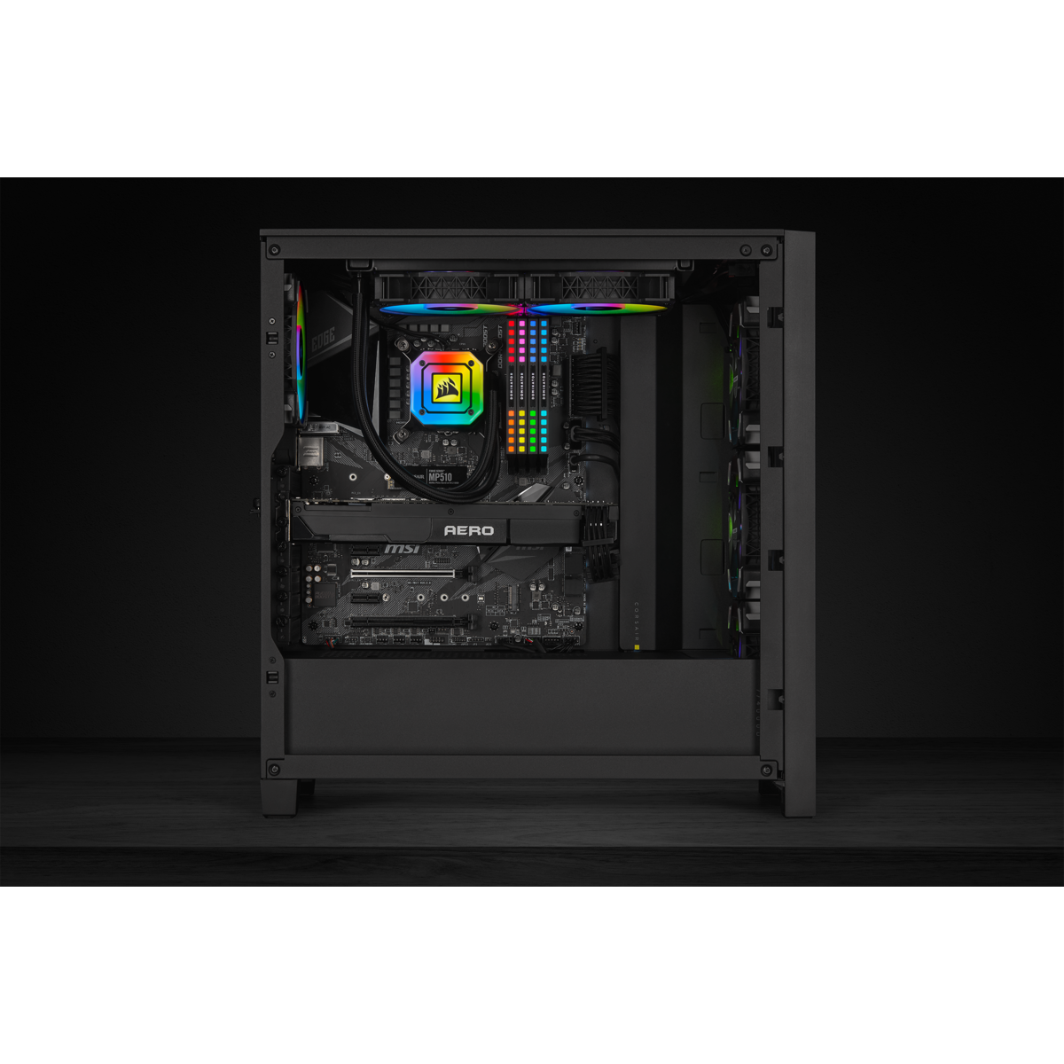 ENFRIAMIENTO LIQUIDO CORSAIR HYDRO H115I 2XFAN 140MM RADIADOR 280MM LED NEGRO CW 9060047 WW