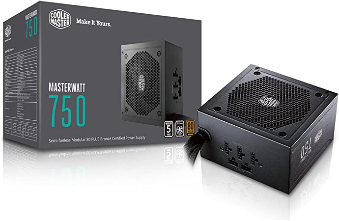 FUENTE DE PODER COOLER MASTER BRONCE MASTERWATT 750W SEMI MODULAR MPX 7501 AMAAB U1