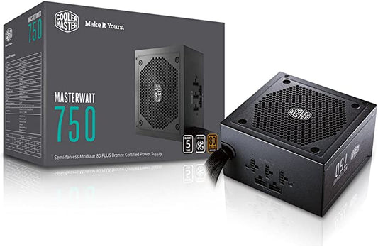 FUENTE DE PODER COOLER MASTER BRONCE MASTERWATT 750W SEMI MODULAR MPX 7501 AMAAB U1