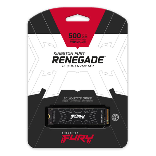 SSD INTERNO KINGSTON FURY RENEGADE NVMe 500G PCI EXPRESS 4 0 M2 SSD SFYRS 500G