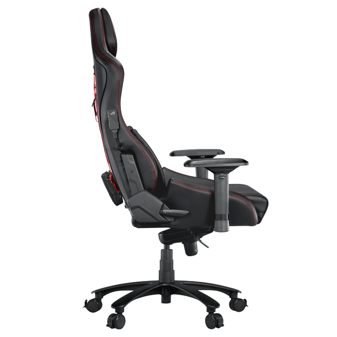 SILLA ASUS ROG CHARIOT AURA RGB ERGONOMICA REPOSACABEZAS AJUSTABLE SOPORTE LUMBAR REPOSABRAZOS 4D IN