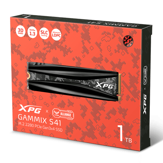 SSD INTERNO ADATA XPG  PCLE GAMMIX S41 1TB AGAMMIXS41 1T C