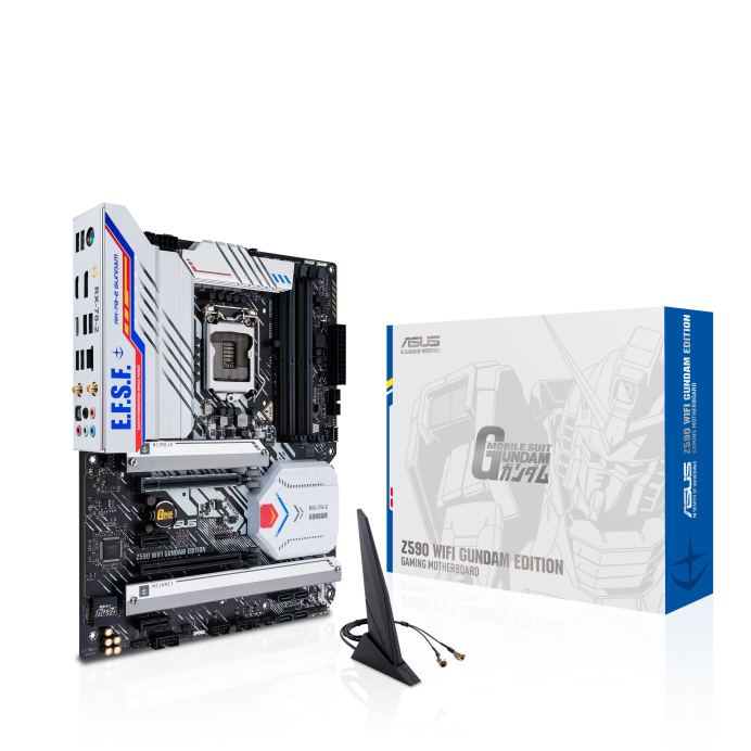 MB ASUS GUNDAM EDICION ESPECIAL Z590 LGA 1200 ATX DDR4 5133MHZ HDMI DP 6SATA6GB PCIE4.0 3M.2 USB3.2G