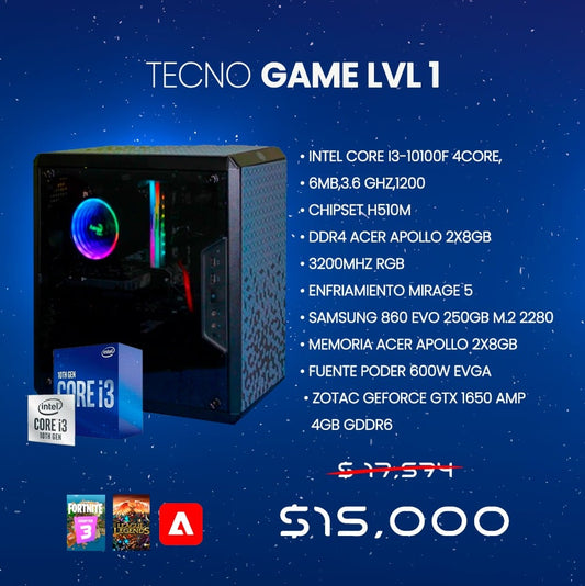 Tecno Game LVL1 Pc Gamer