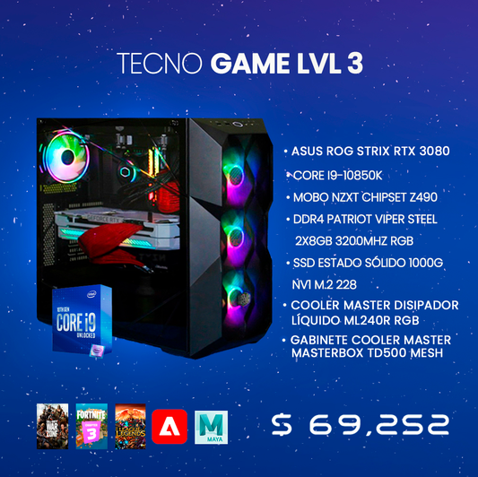 PC Gamer Tecno Game LVL3