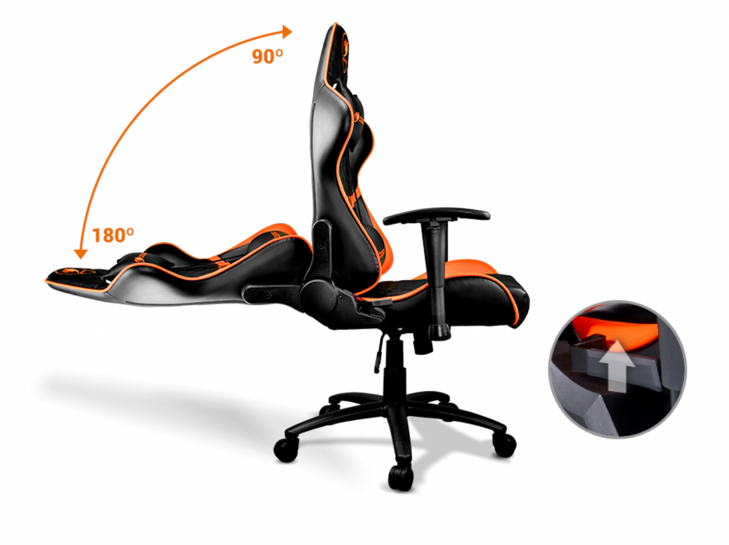 SILLA COUGAR ARMOR ONE BLACK/ORANGE