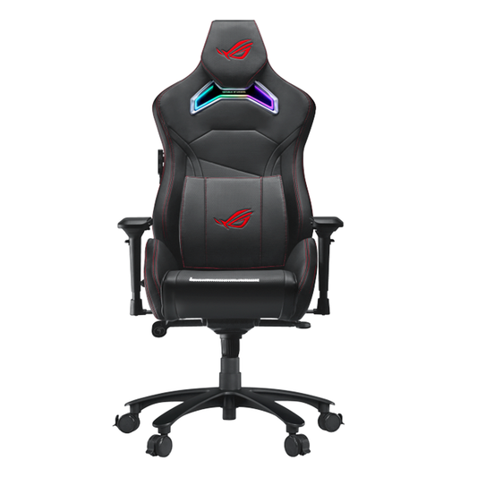 SILLA ASUS ROG CHARIOT AURA RGB ERGONOMICA REPOSACABEZAS AJUSTABLE SOPORTE LUMBAR REPOSABRAZOS 4D IN